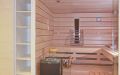 Sauna mit Regal - Frontalansicht