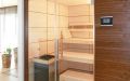 Badezimmer Sauna - Ahorn Paneele - Außenansicht