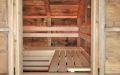 Altholz Sauna - Ein Blick durchs Fenster