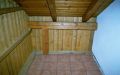 Gartensauna - Balkon Sauna - Innenansicht, vorher