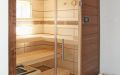 Badezimmer Sauna - Ahorn Paneele - Außenansicht