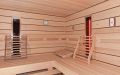 Sauna mit Regal - Einrichtung, Infrarotstrahler
