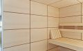 Badezimmer Sauna - Ahorn Paneele - Innenansicht