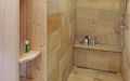 Badezimmer Sauna mit Dusche - Ansicht der Dusche